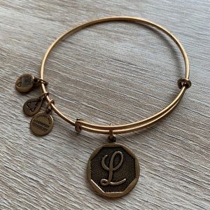 Alex and Ani Letter L Bangle